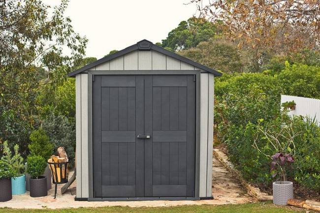 Пластиковый сарай KETER OAKLAND 757 (229*223 см) Пластиковый сарай KETER OAKLAND 757 (229*223 см)