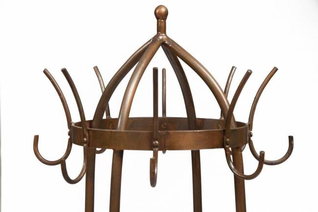 Вешалка  Secret de Maison Кози/Cozy (мод. 14526) металл/массив манго, 43х43х185см, античная медь/натуральный античная медь/натуральный металл/дерево манго