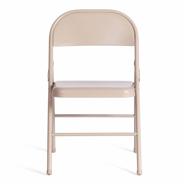 Стул складной Фолдер/Folder (мод.3023(II)) металлический, 46,5х48х75, 7-бежевый (Комплект из 6 шт.) бежевый металлический