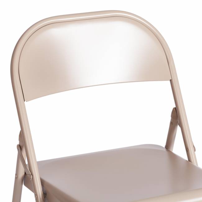 Стул складной Фолдер/Folder (мод.3023(II)) металлический, 46,5х48х75, 7-бежевый (Комплект из 6 шт.) бежевый металлический