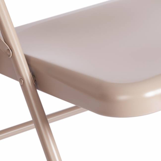 Стул складной Фолдер/Folder (мод.3023(II)) металлический, 46,5х48х75, 7-бежевый (Комплект из 6 шт.) бежевый металлический