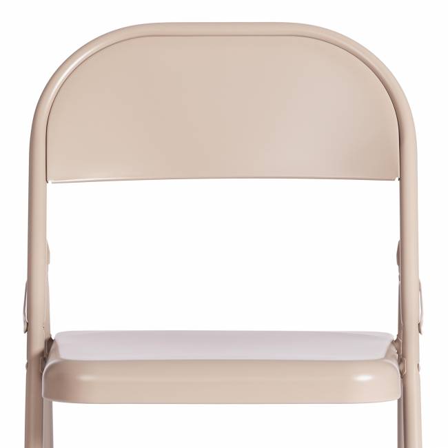 Стул складной Фолдер/Folder (мод.3023(II)) металлический, 46,5х48х75, 7-бежевый (Комплект из 6 шт.) бежевый металлический