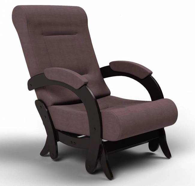 Кресло маятниковое «Амелия», ткань, кофе с молоком