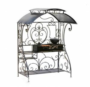 Кованный мангал с зольниками "Удачный"