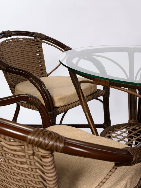 Комплект из искусственного Bali (Бали)-4 (цвет: орех)