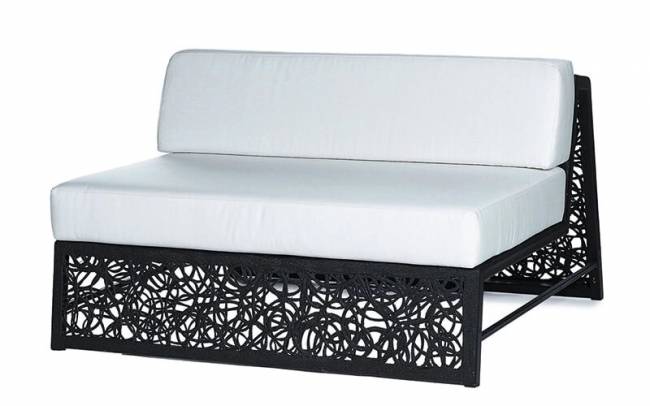 Центральный модуль дивана "Lounge Set", Базальт, Черный