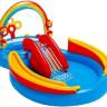 Игровой центр 297х193х135см "Радуга" с разбрызгивателем, горкой и игрушками, 381л, до 81кг, от 2 лет Игровой центр 297х193х135см "Радуга" с разбрызгивателем, горкой и игрушками, 381л, до 81кг, от 2 лет