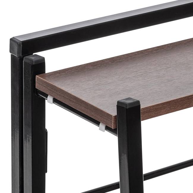 Стеллаж раскладной Leset Пако 800 трапеция Чёрный Стеллаж раскладной Leset Пако 800 трапеция Чёрный