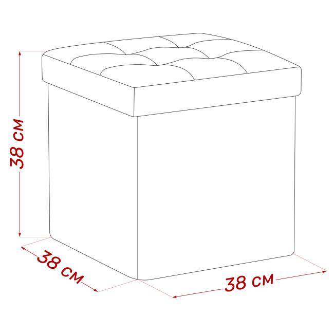 Пуф Leset Плуто складной с крышкой Velutto 04