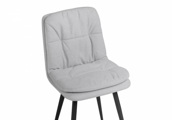 Стул на металлокаркасе Майк светло-серый / черный
