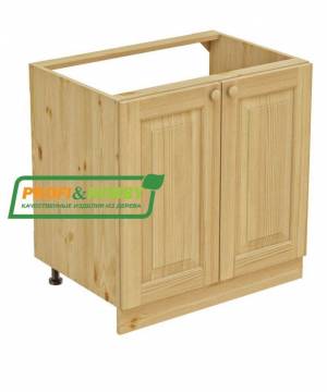 Тумба мойка 800 х 560 х 720 сосна, бесцветный лак