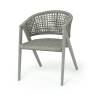 "Амстердам" плетеный стул из искусственного ротанга, цвет серый