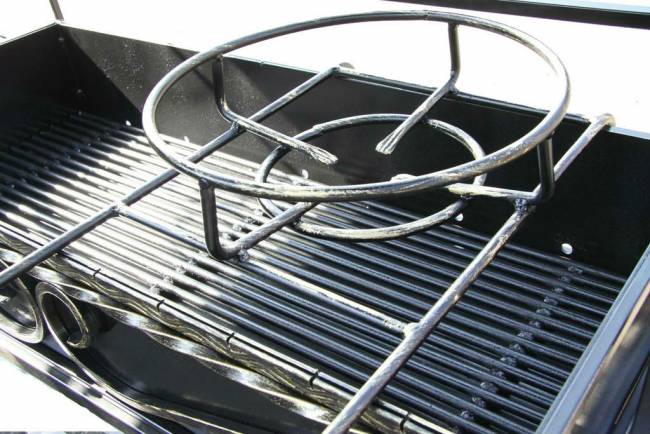 Мобильный Кованый мангал "Сундук"