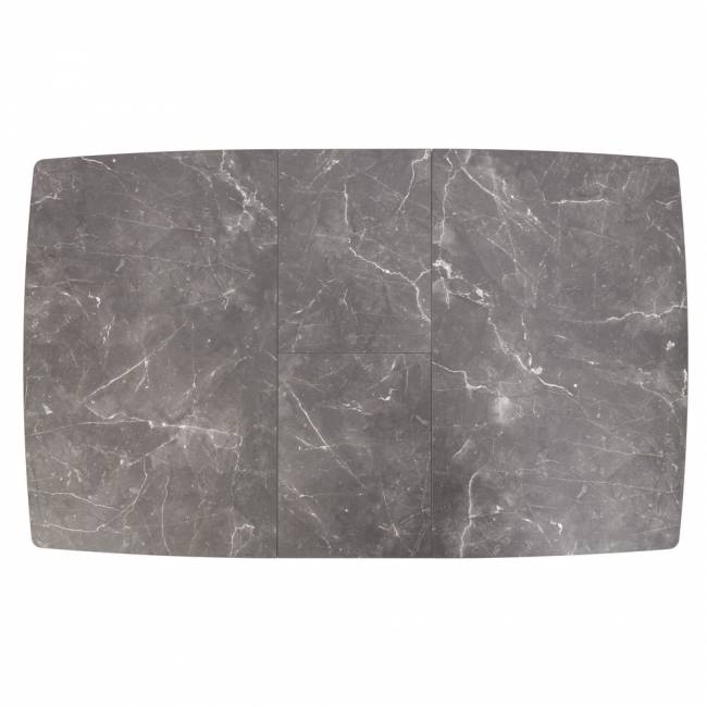 Стол Oslo раскладной 120-160x80x76см, Мрамор Сиена, белый Стол Oslo раскладной 120-160x80x76см, Мрамор Сиена, белый