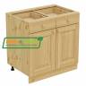 Тумба 2 двери, 2 ящика 800 х 560 х 720 сосна, без покраски