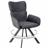 Стул DikLine 501 поворотный SB5 серый, ножки черные