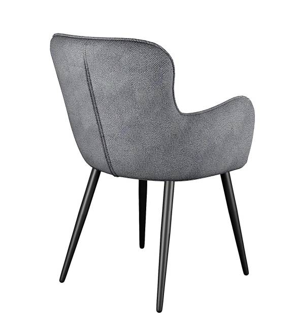 Стул DikLine 501 поворотный SB5 серый, ножки черные