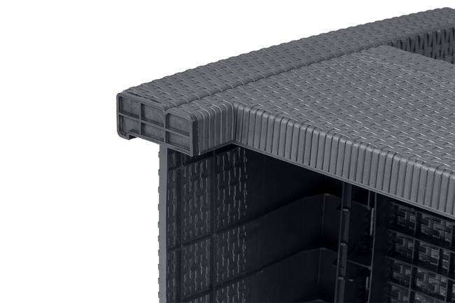 АРИЗОНА / ARIZONA b:rattan, Диван трехместный, антрацит (3-х местная подушка)