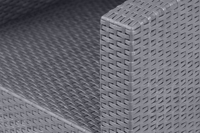 АРИЗОНА / ARIZONA b:rattan, Диван трехместный, антрацит (3-х местная подушка)