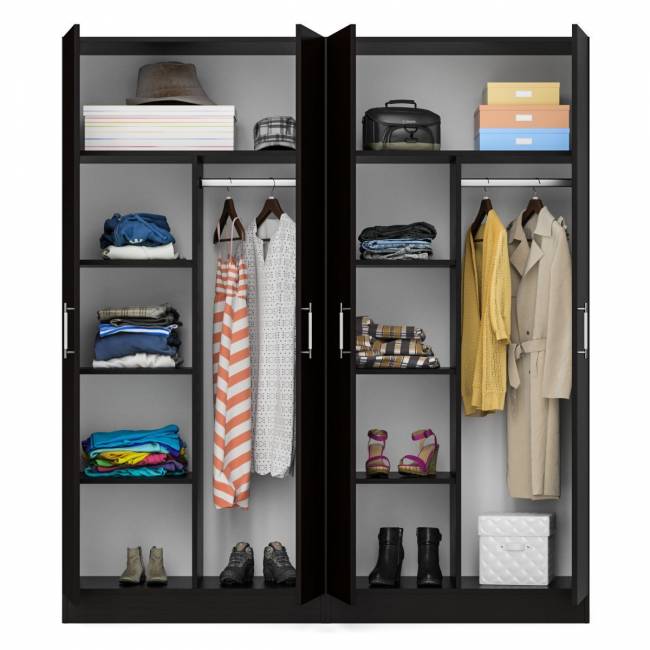 Два 2-х створчатых шкафа для одежды Стандарт цвет венге