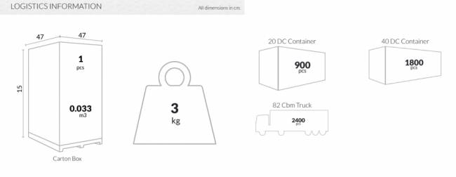 Столик плетеный для шезлонга GT 1009 бежевый 450х450х450 мм
