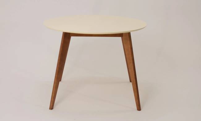 Стол Сканди К 100, Орех/Слоновая кость