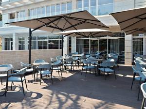 Зонт профессиональный 3х4 м Astro Carbon графит, слоновая кость 3000х4000 мм