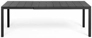 Стол металлический раздвижной Rio Alu 140 Extensibile антрацит 1400-2100х850х760 мм