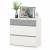 Комод Торонто 13.321 цвет белый шагрень/стальной серый