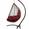 Подвесные качели - качели в виде капли "Tropica Brown" бордовая подушка Подвесные качели - качели в виде капли "Tropica Brown" бордовая подушка