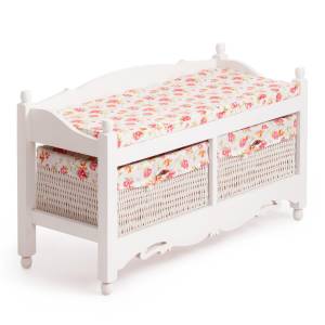 Обувница Secret de Maison Рими/Rimi с 2-я корзинами (мод.TT-BH003) МДФ+павловния, 80х33х47, белый Белый (White) МДФ+Павловния