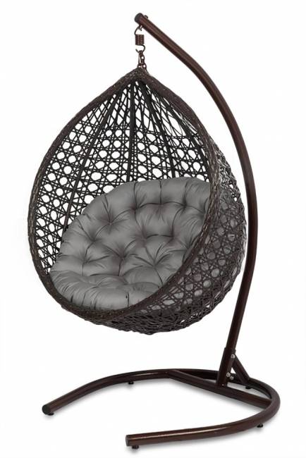 Подвесное кресло из искусственного ротанга "FRESCO", коричневый