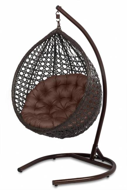 Подвесное кресло из искусственного ротанга "FRESCO", коричневый