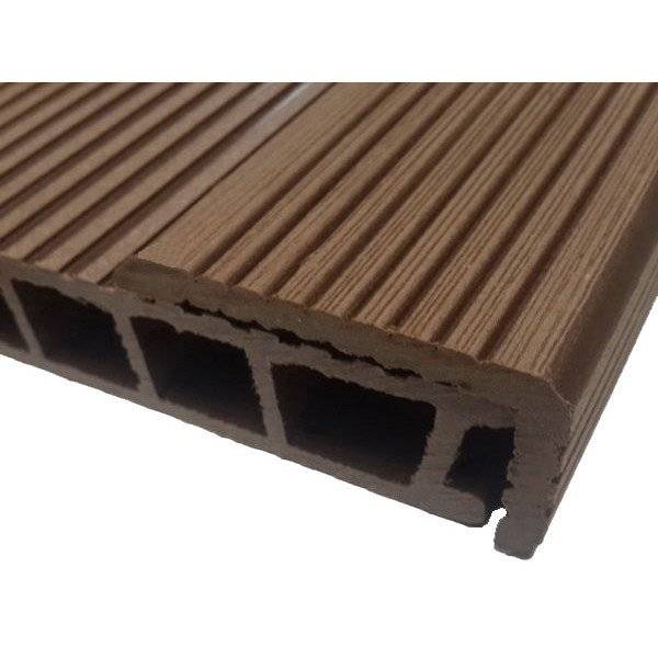 Уголок ДПК для террасной доски DARVOLEX, ECODECK, DECKRON (брашинг), 4000 мм, венге