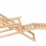 Шезлонг с подлокотниками Чивас, Натуральное дерево