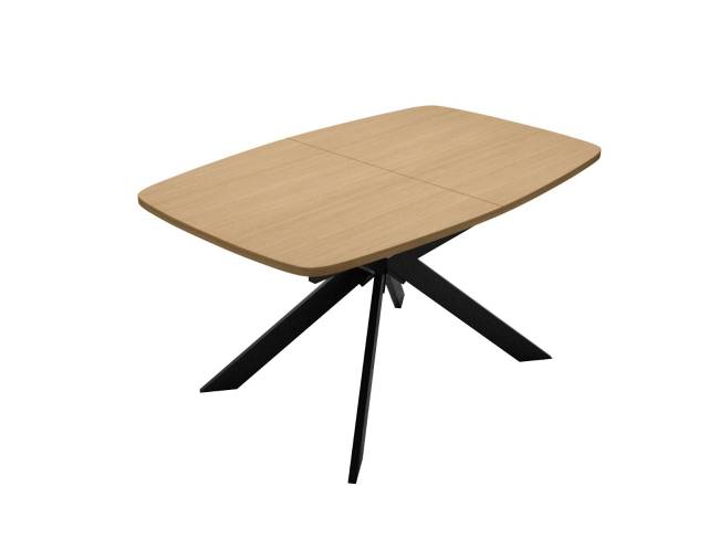 Стол DikLine B140 Дуб Каселла натуральный/опоры черные