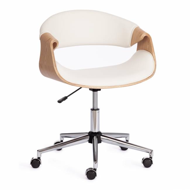 Кресло Бэнд/Bend натуральный, кож/зам белый белый