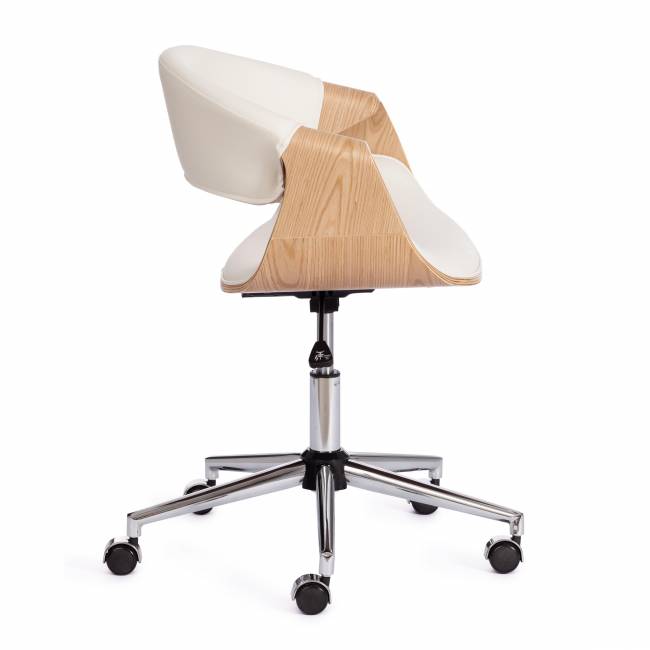 Кресло Бэнд/Bend натуральный, кож/зам белый белый