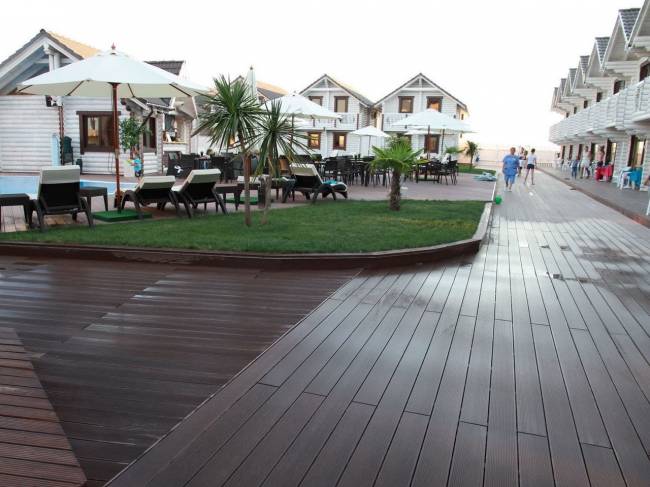 Террасная доска DARVOLEX шовная, 150*23,5*4000 мм, серый