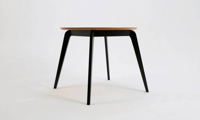 Стол Arki К 90 чёрный/натур