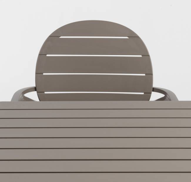 Стол пластиковый обеденный Cube 140x80 тортора 1400х800х755 мм