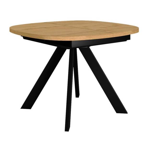 Стол DikLine B110 Дуб Каселла натуральный/опоры черные