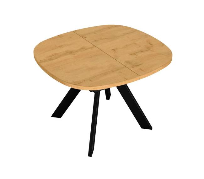 Стол DikLine B110 Дуб Каселла натуральный/опоры черные