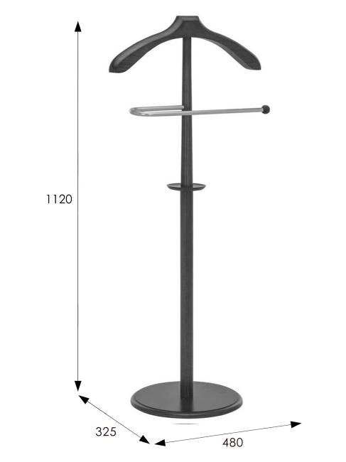 Вешалка костюмная В 25Н венге