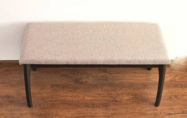 Банкетка Лина, мягкая, Венге/Серый