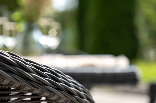 "Сицилия" обеденная группа плетеная, цвет графит