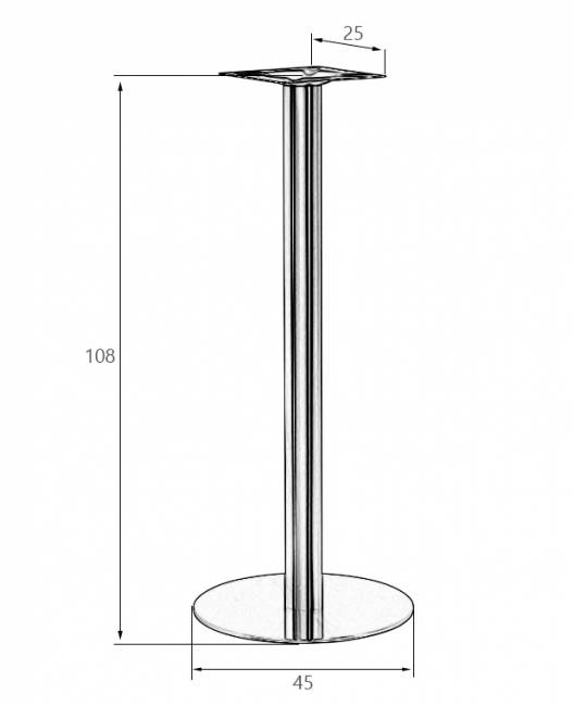 Подстолье барное DOBRIN STAN HIGH