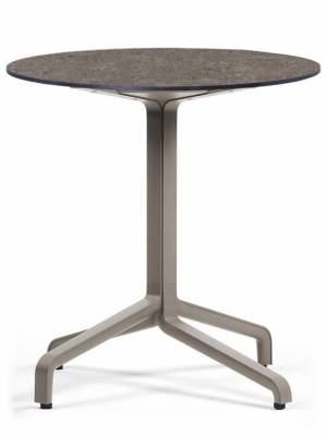 Стол пластиковый обеденный Frasca Maxi Fix Laminato тортора Ø800х720 мм