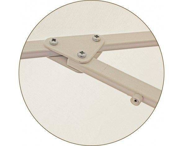 Зонт Митек 2,5х2,5 м с воланом, алюминий, с подставкой