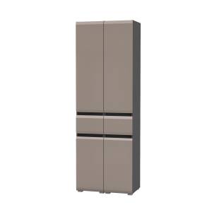 Два пенала с выдвижным ящиком Сидней цвет антрацит/МДФ веллюто капучино